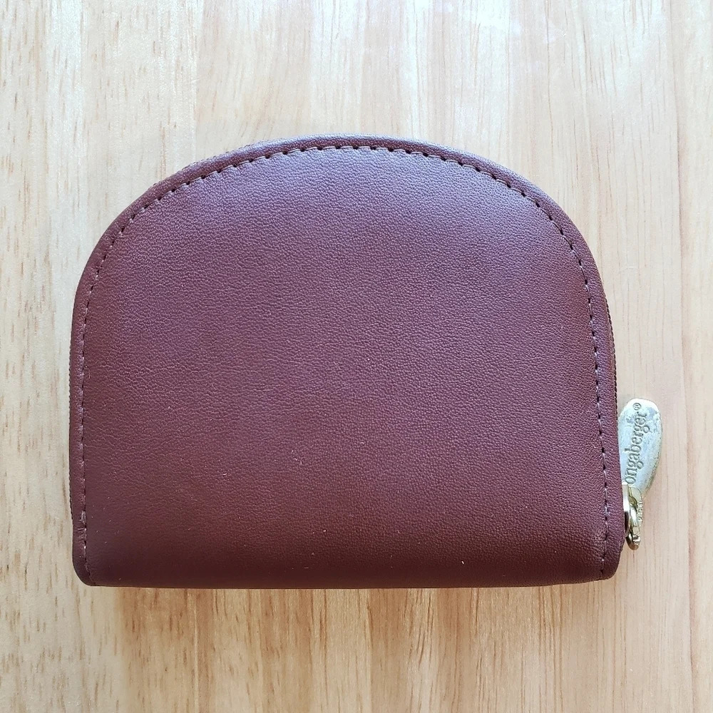 Longaberger Zip Coin Purse Wallet